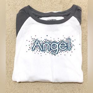 🆕🔥NO BOUNDARIES SUPER CUTE&VERY SOFT LONGSLEEVE PJ/LOUNGE WEAR SHIRT&BLING!!!